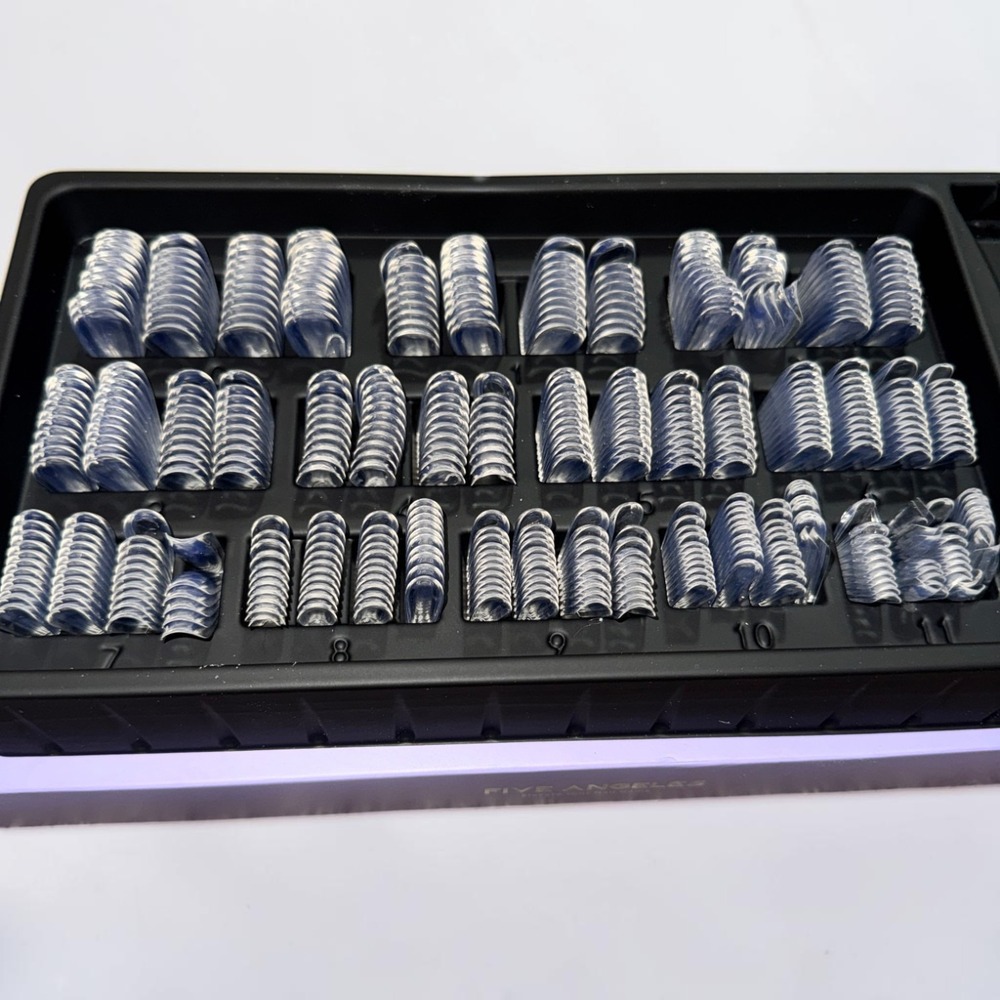 Five Angeles Tipex Instant Apex Long Coffin Sculpted Acrylic Nail Tips 500pcs